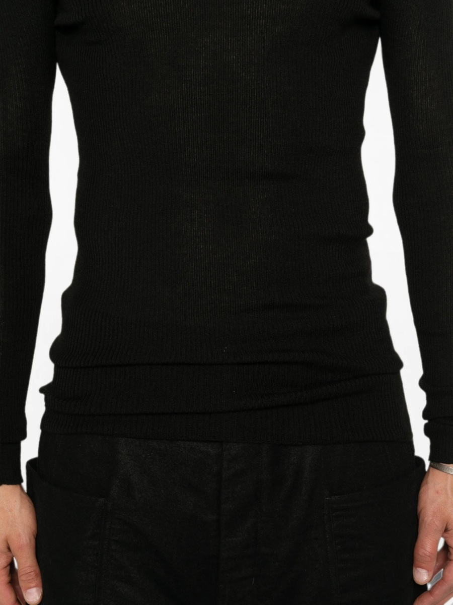 Pulover tricotat Rick Owens negru - Img 5