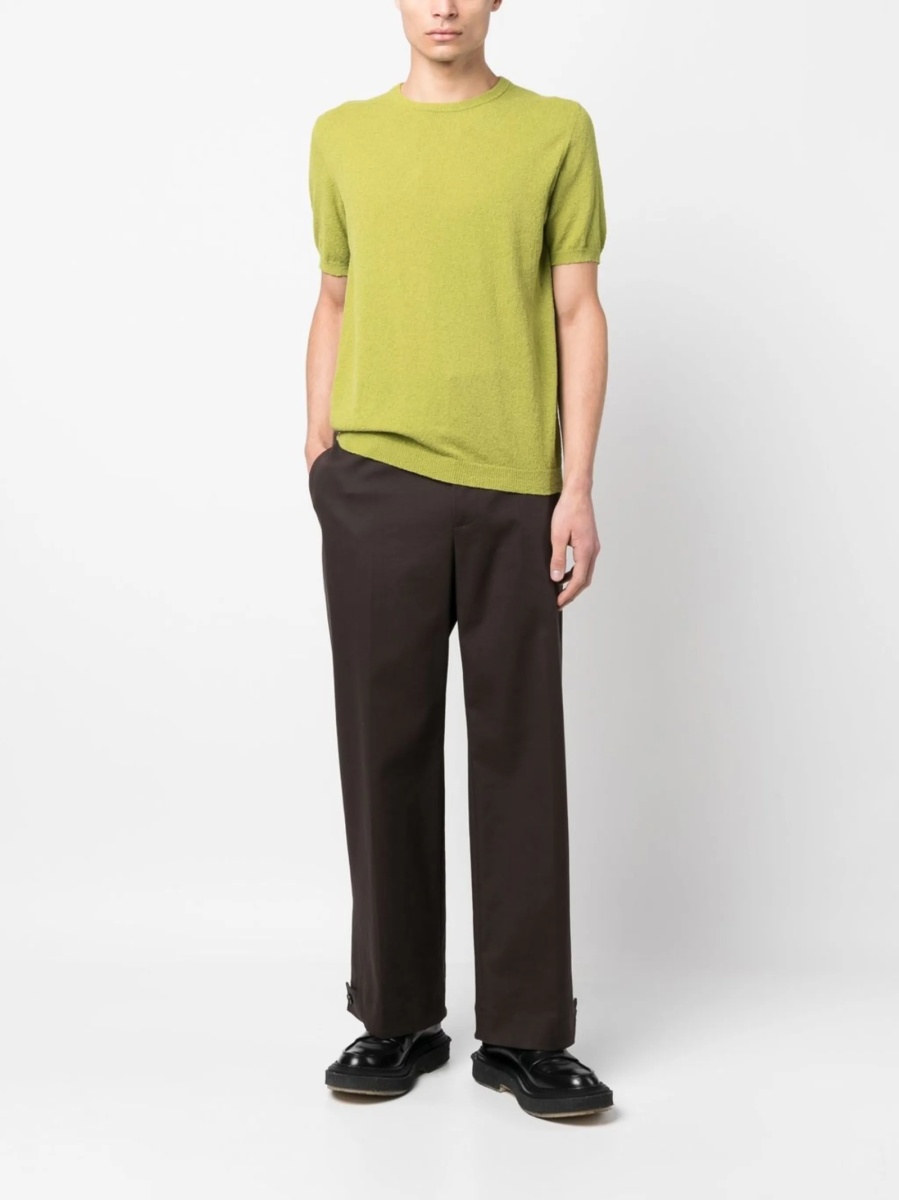 Pulover tricotat Roberto Collina verde - Img 2