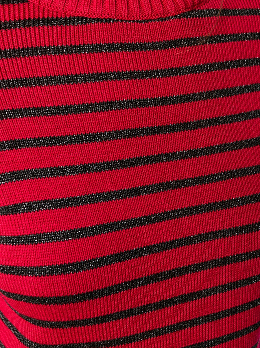 Pulover tricotat Saint Laurent rosu - Img 5