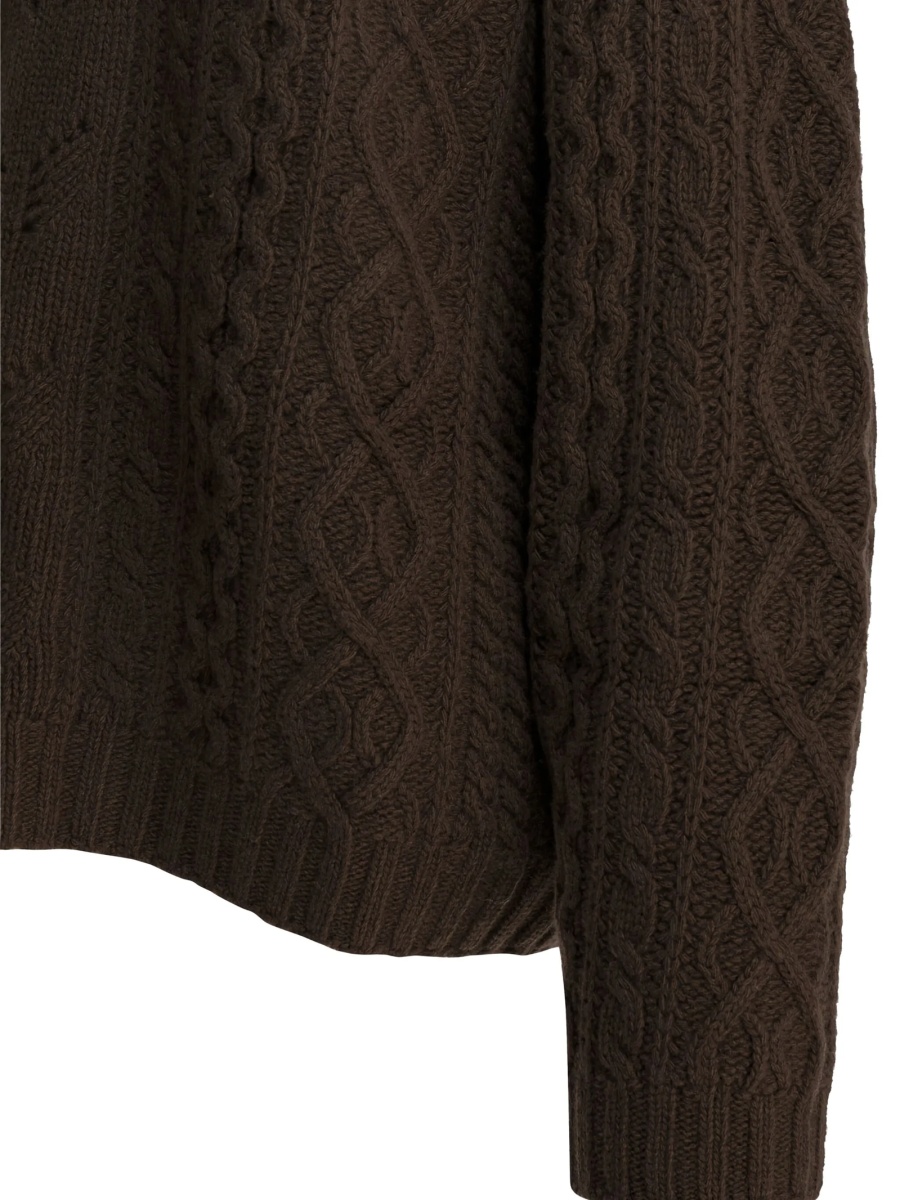 Pulover tricotat Sandbeige maro - Img 3