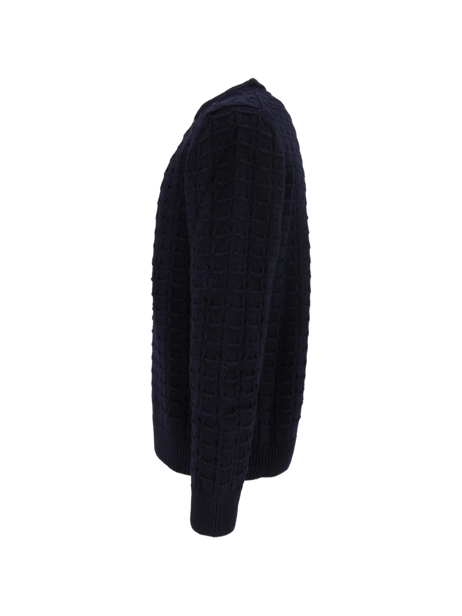 Pulover tricotat SETTE FILI CASHMERE albastru - Img 3