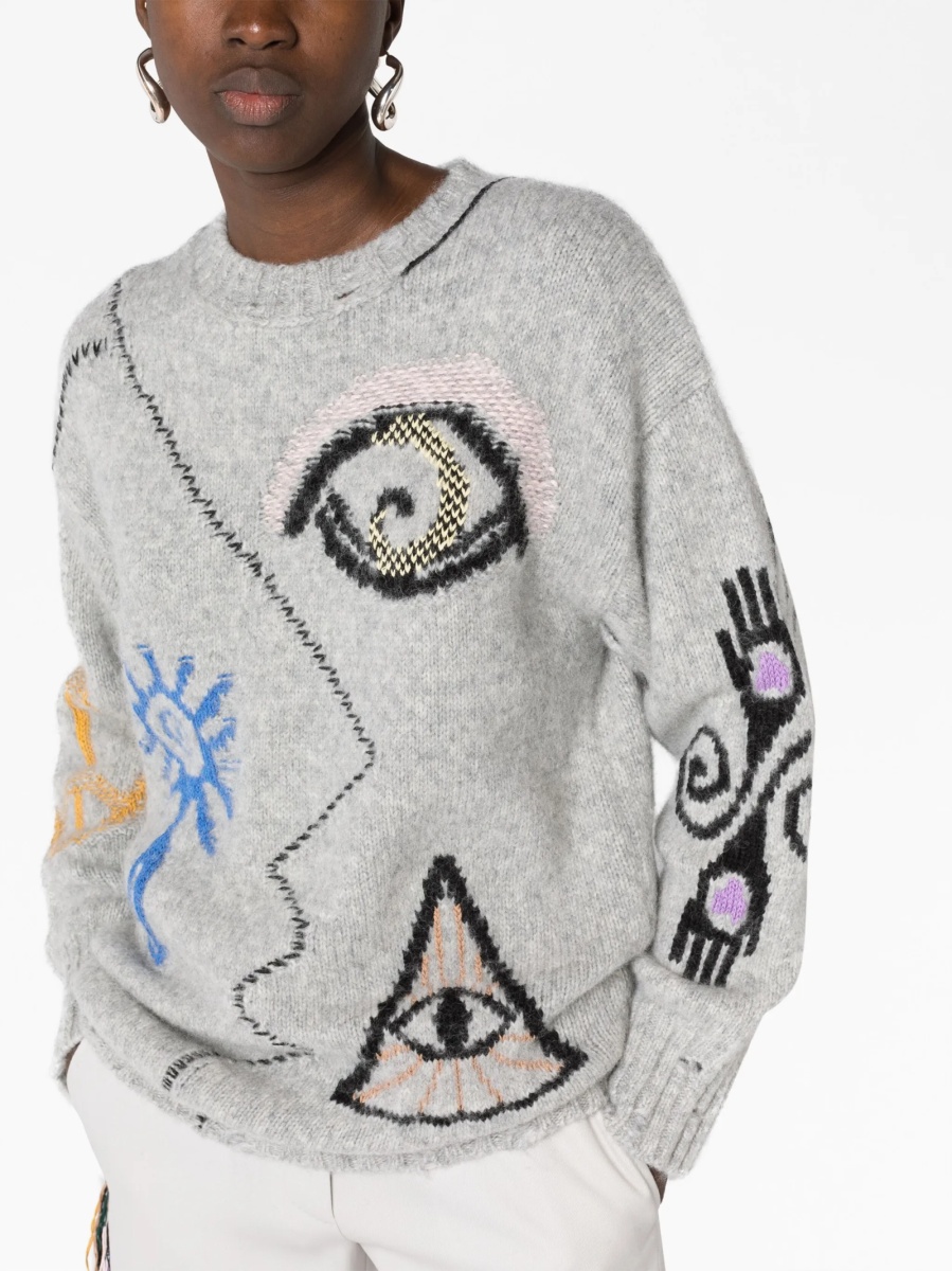 Pulover tricotat Stella McCartney gri - Img 5
