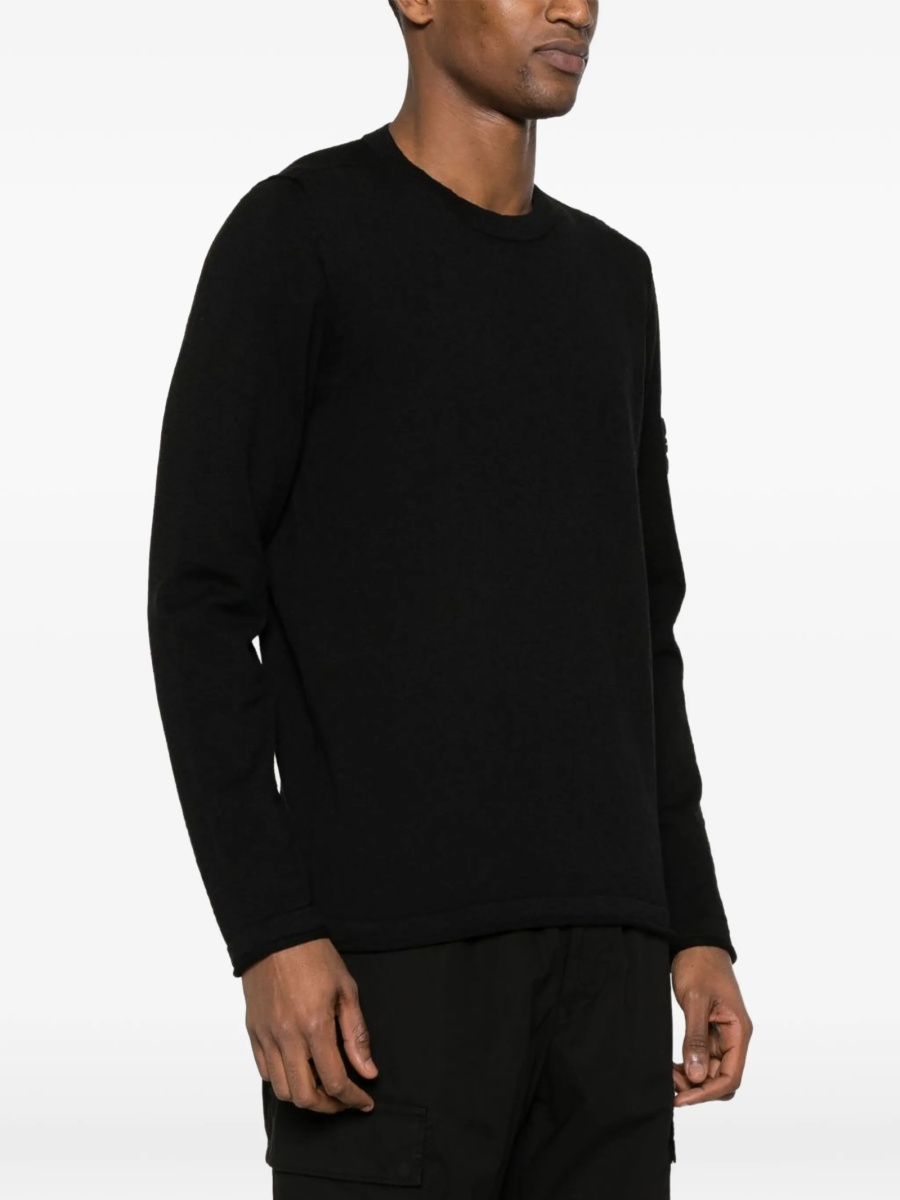 Pulover tricotat Stone Island negru - Img 3