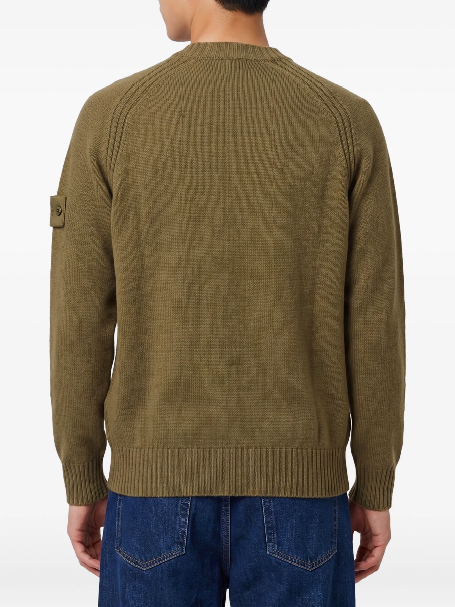 Pulover tricotat Stone Island verde - Img 3