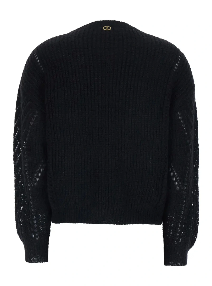 Pulover TWINSET negru din lana - Img 2