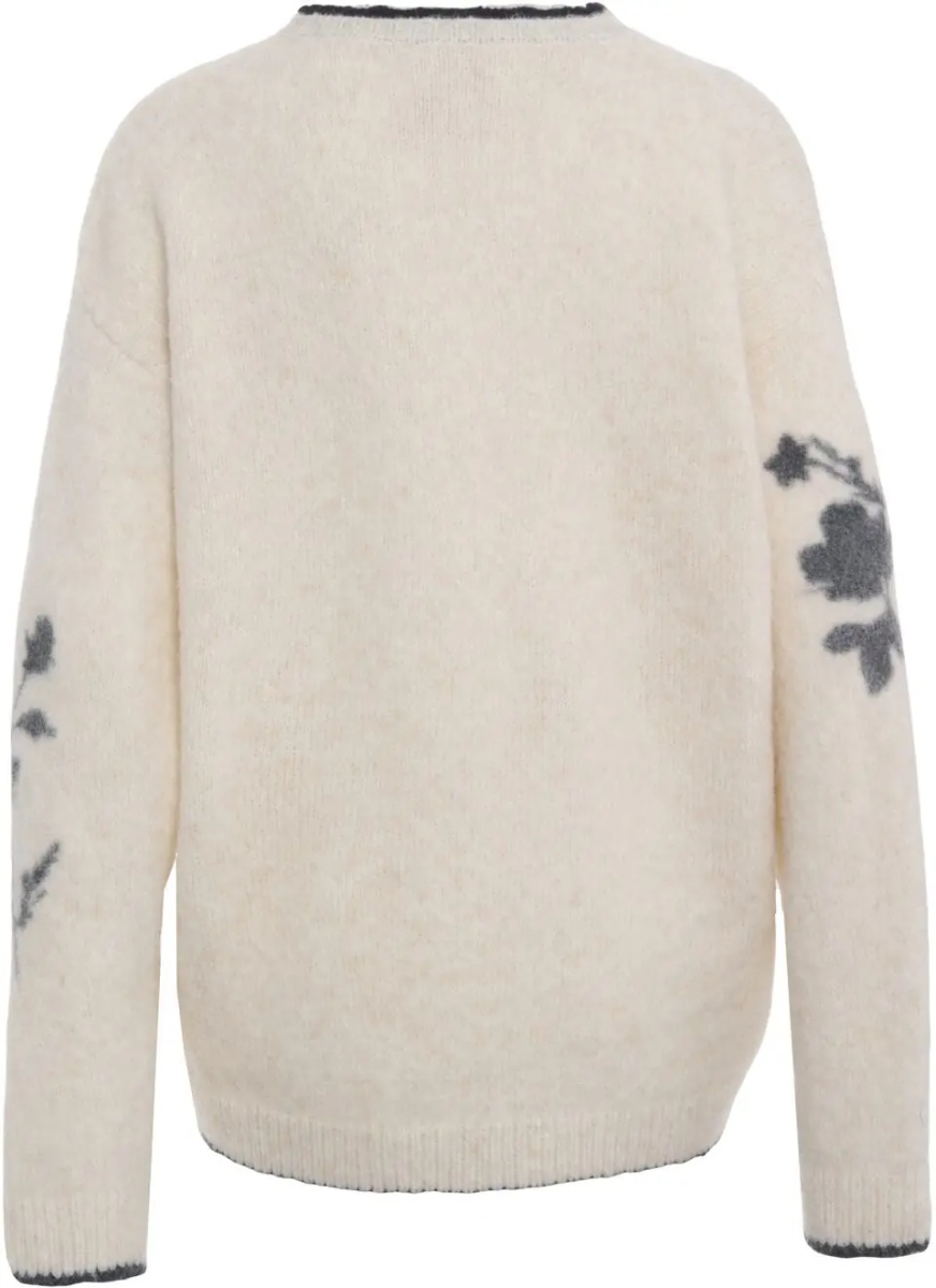 Pulovere Alpaca with floral pattern - Img 3