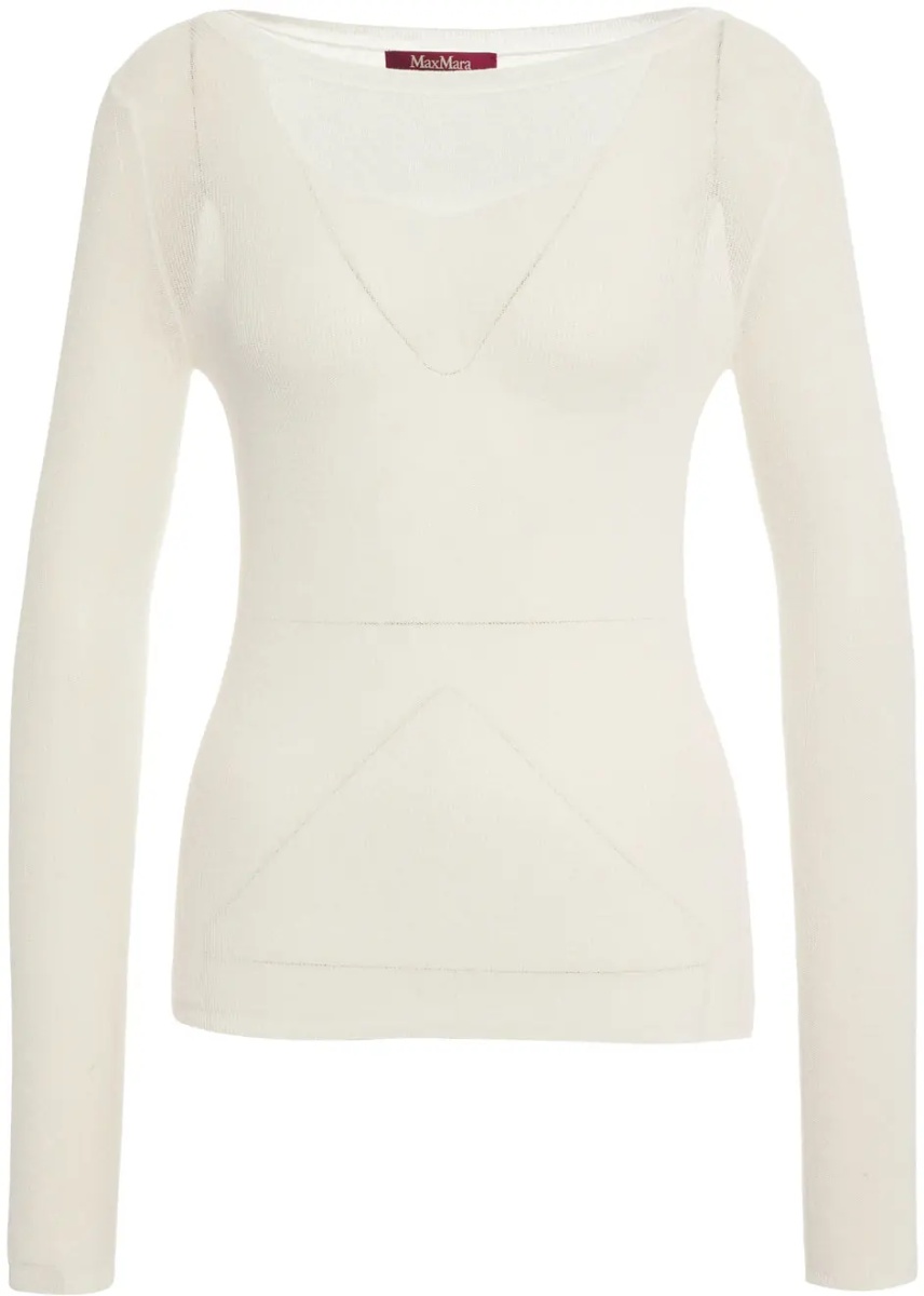 Pulovere Cotton blend sweater'Fiorito' - Img 2