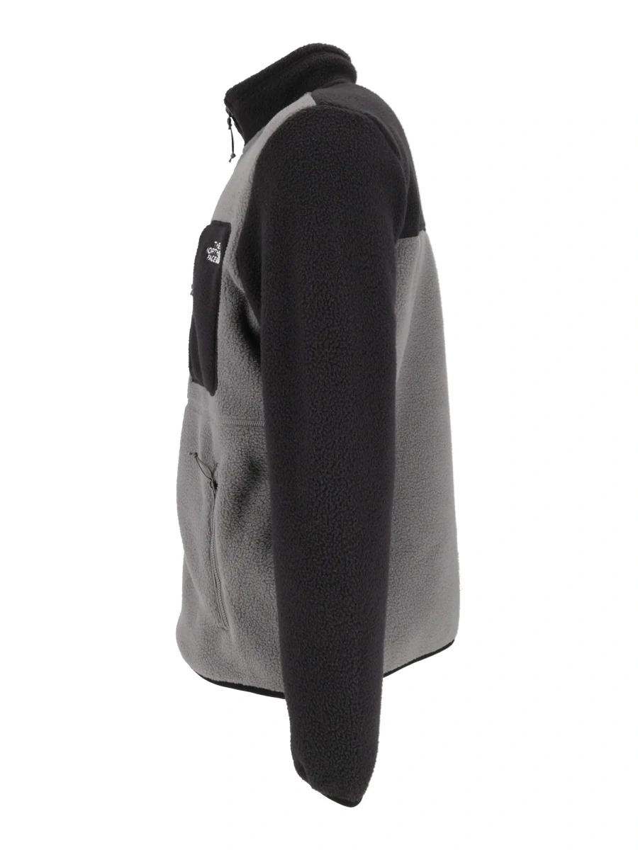 Pulovere M YUMIORI FULL ZIP SMOKED PEARL/TNF BLACK - Img 2