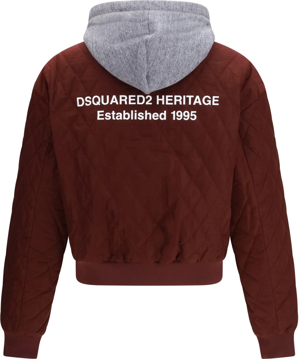 Quilted hooded Bomber Jacket - Img 2