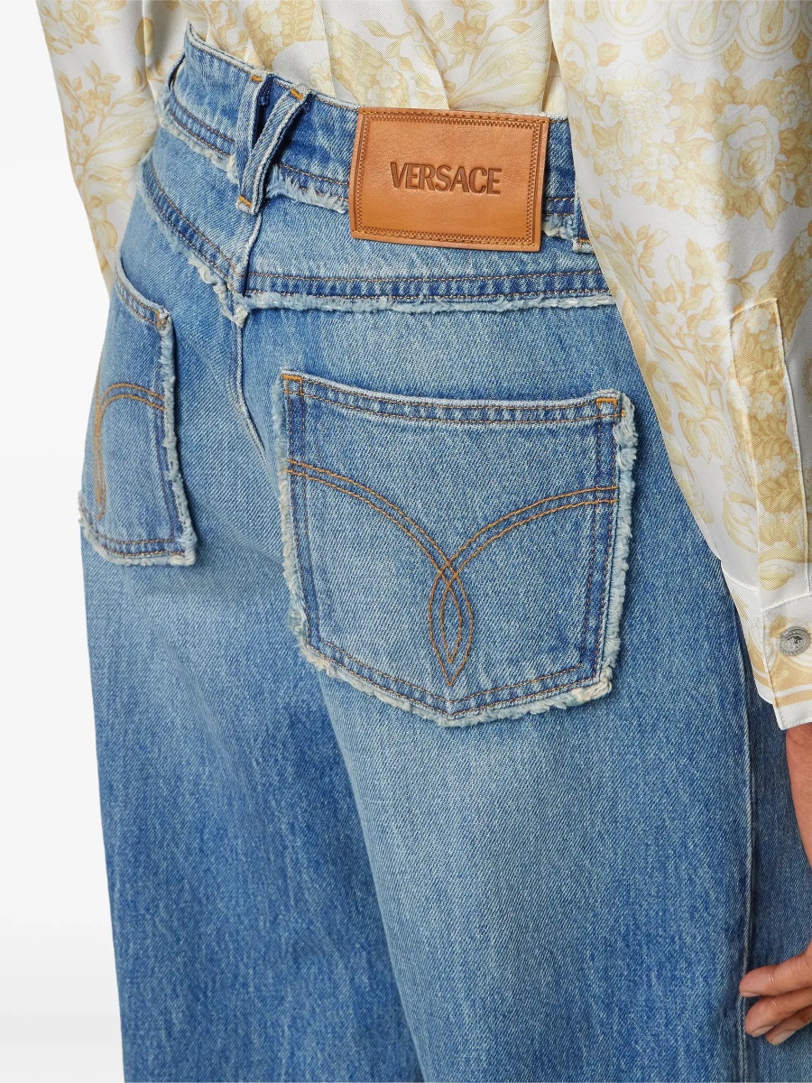 Raw Cut Frayed Jeans - Img 5