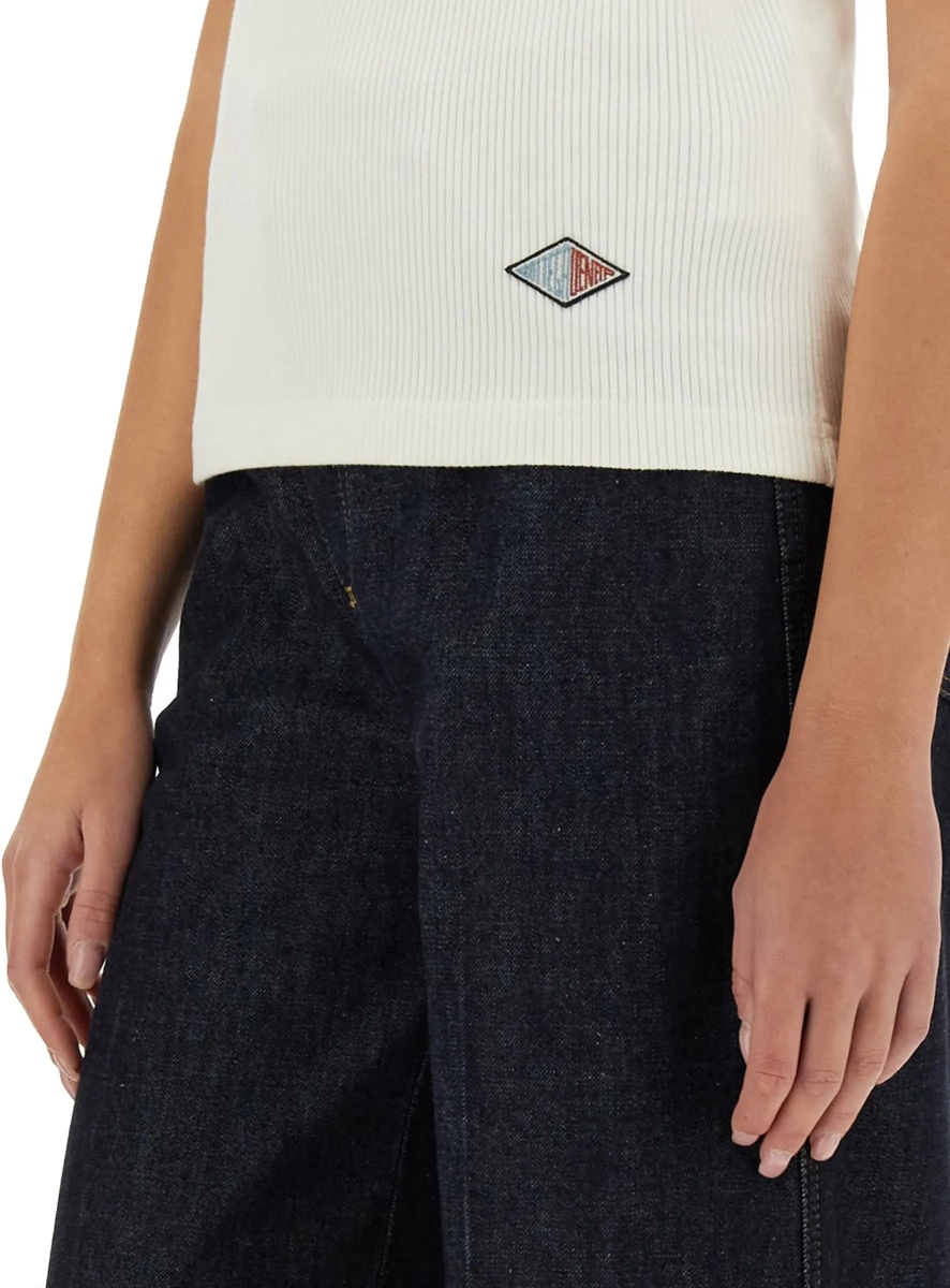 Ribbed Cotton Jersey Top - Img 4