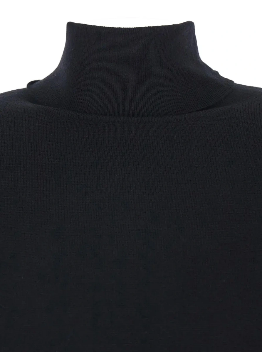 Rochie Allude neagra din lana - Img 3