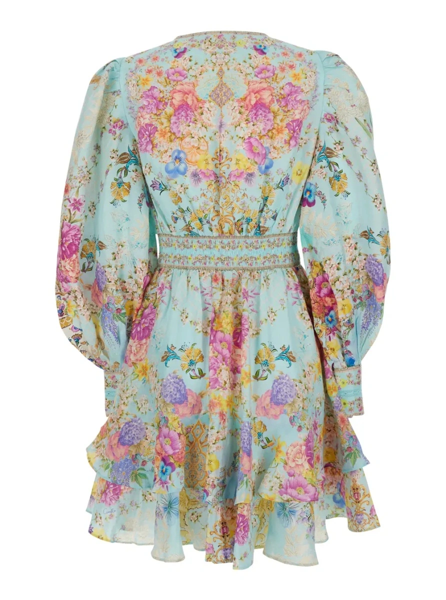 Rochie CAMILLA multicolor din in - Img 2