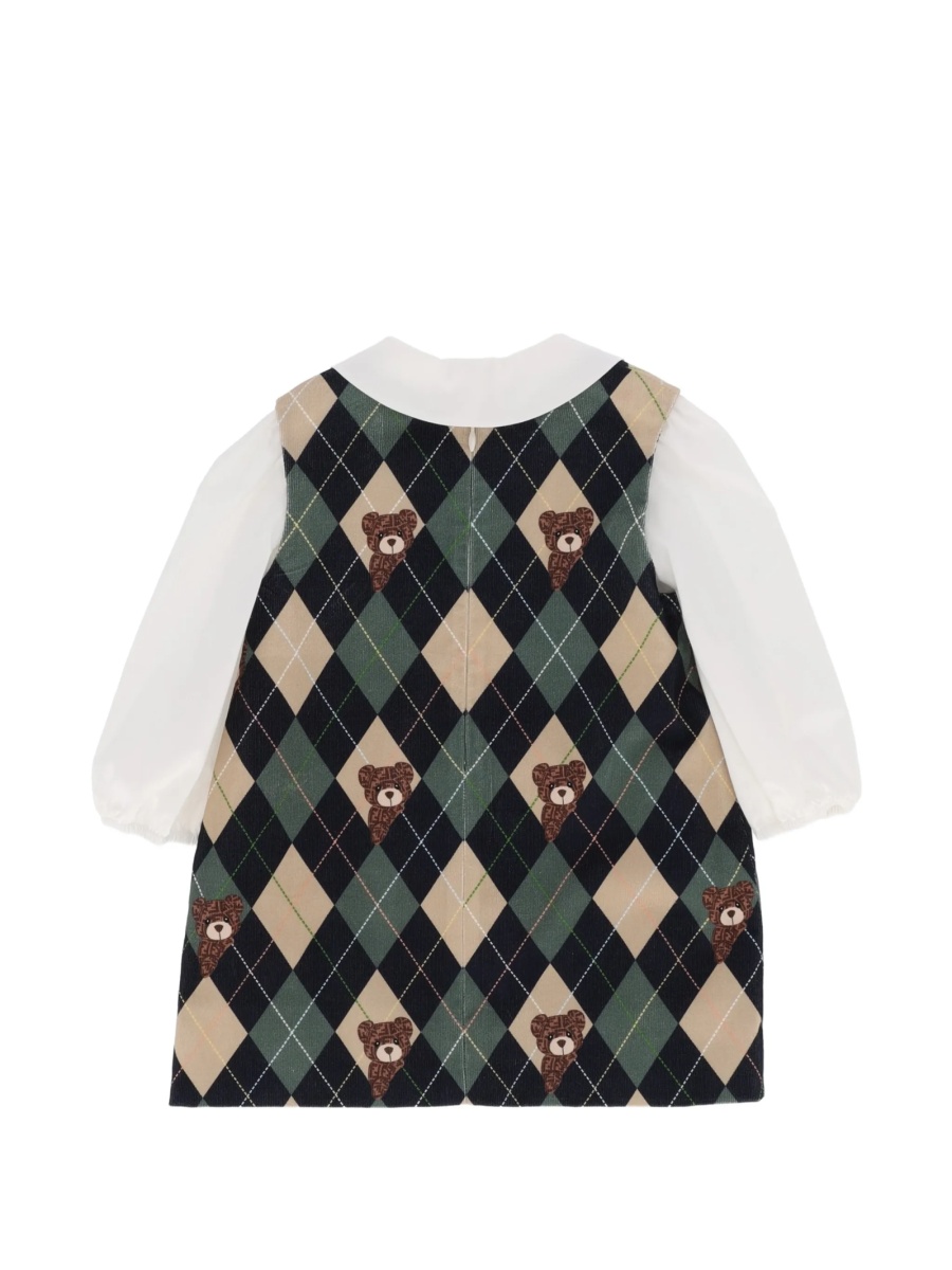 Rochie casual Fendi alba din polyester - Img 2