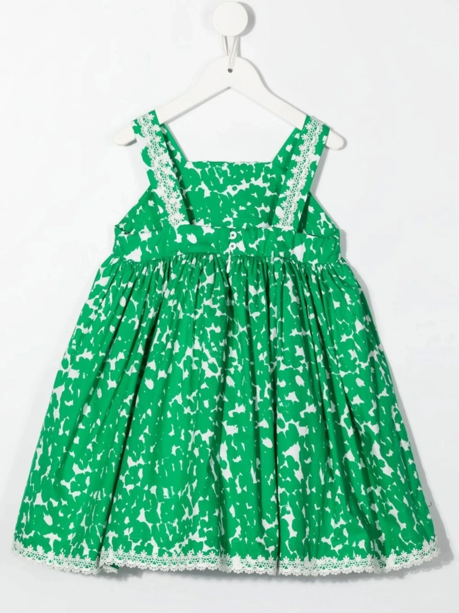 Rochie casual MIMISOL verde din bumbac - Img 2