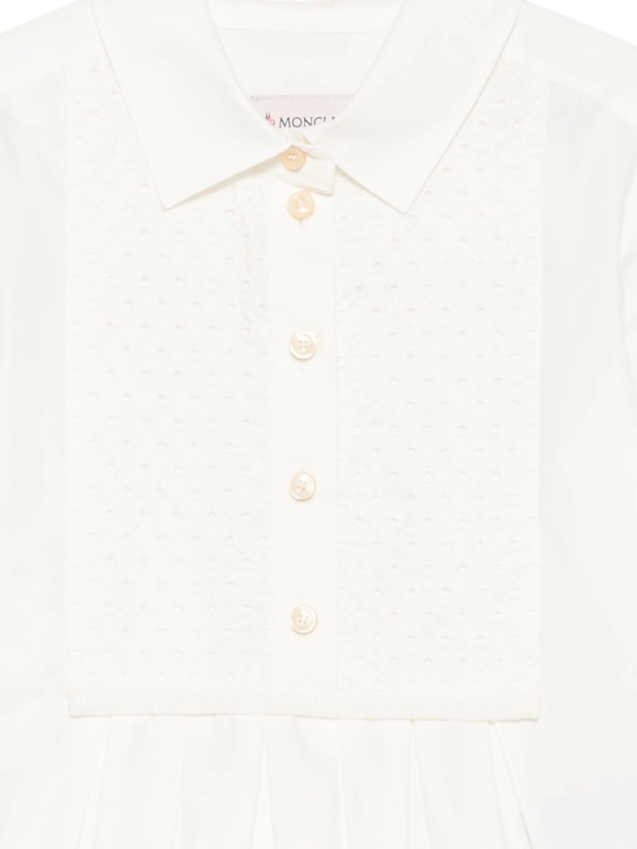 Rochie casual Moncler alba din bumbac - Img 3