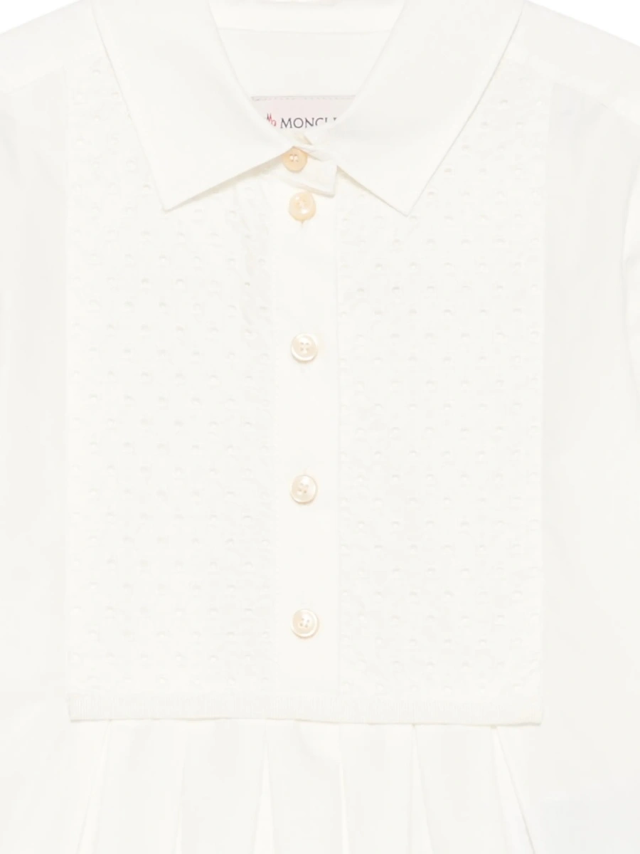 Rochie casual Moncler alba din bumbac - Img 3