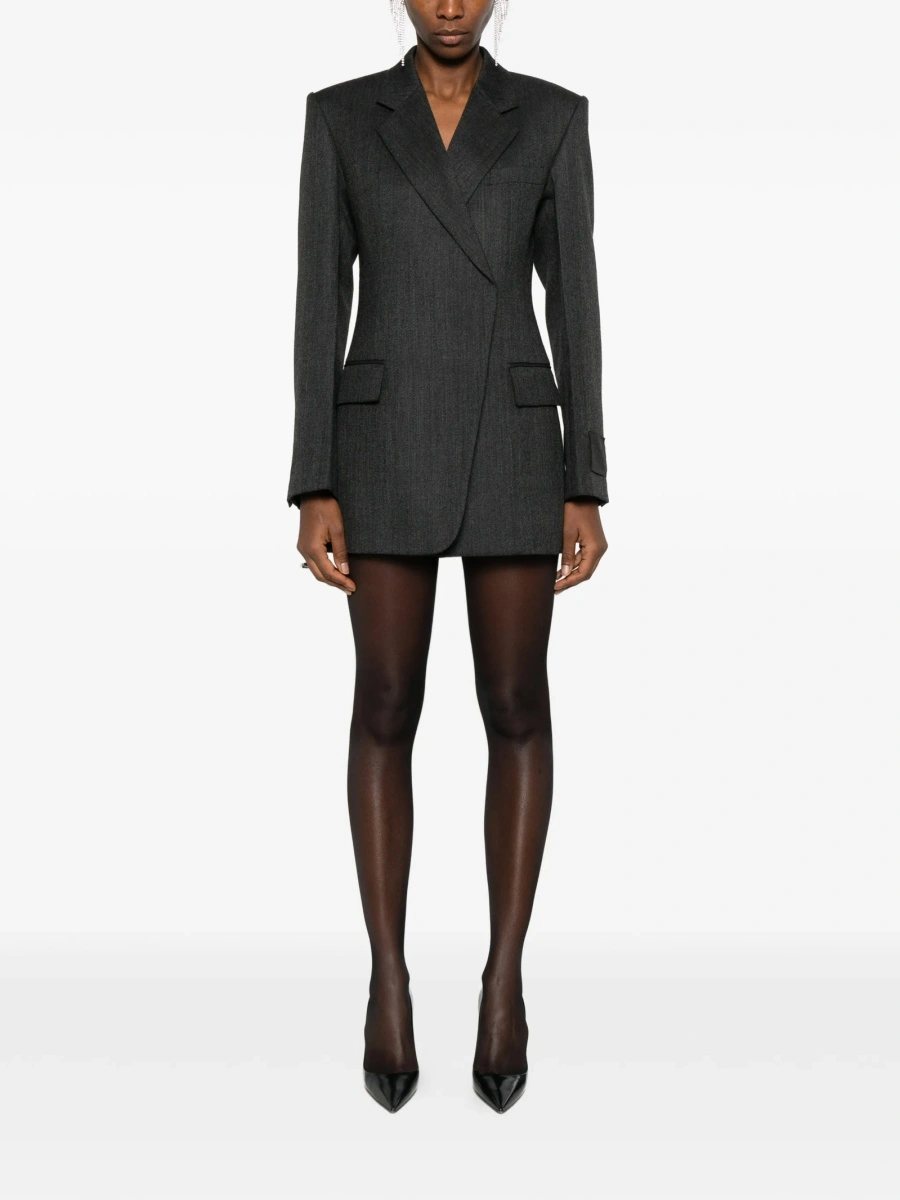 Rochie de ocazie Alexander Wang gri din lana - Img 2