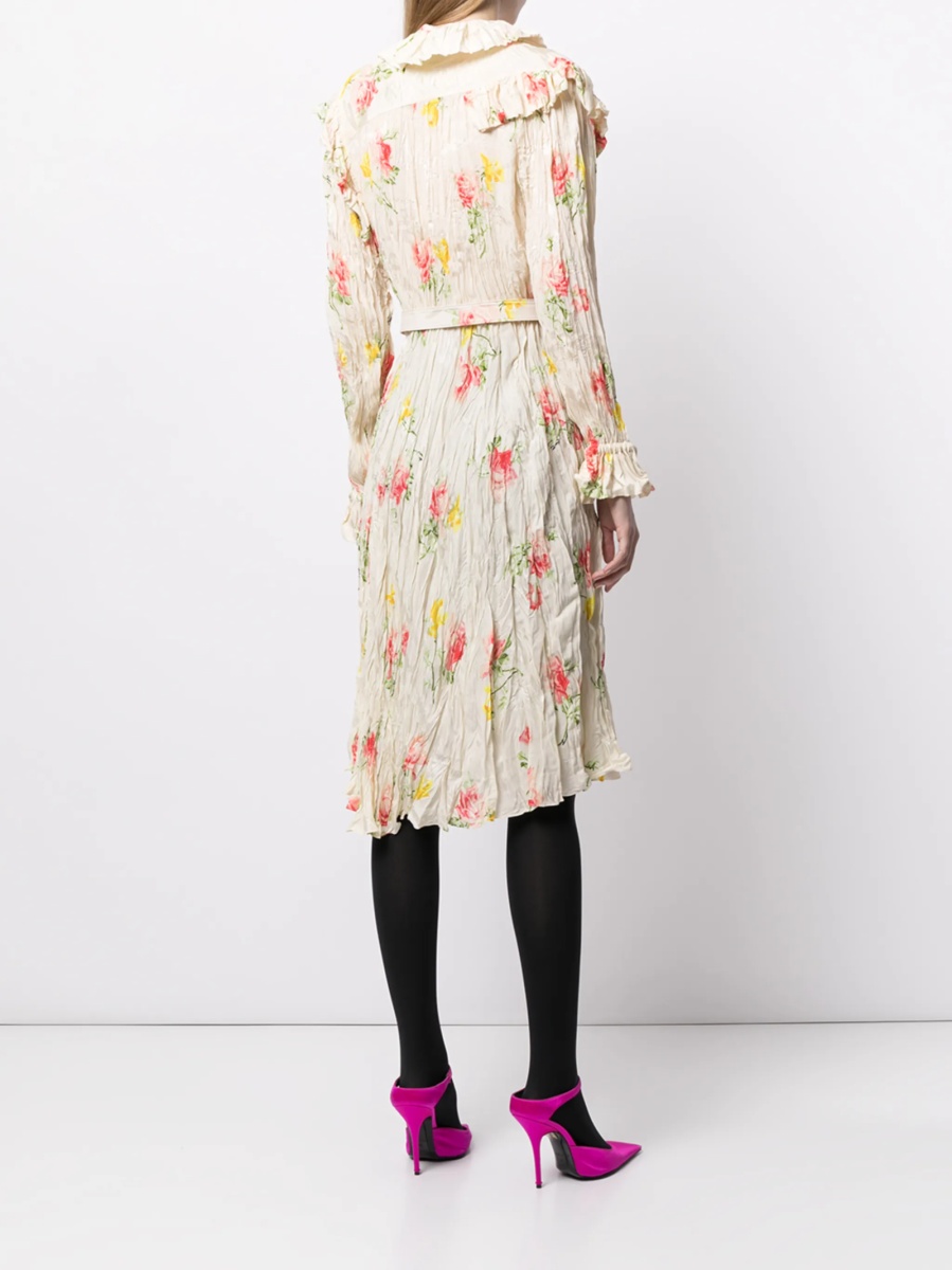 Rochie de ocazie Balenciaga neutra din matase - Img 4