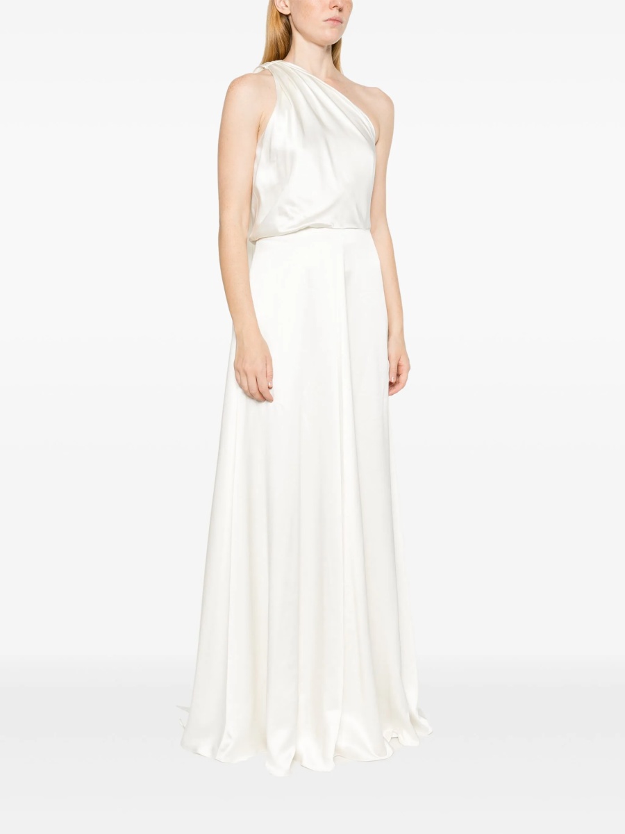 Rochie de ocazie Max Mara alba din matase - Img 3