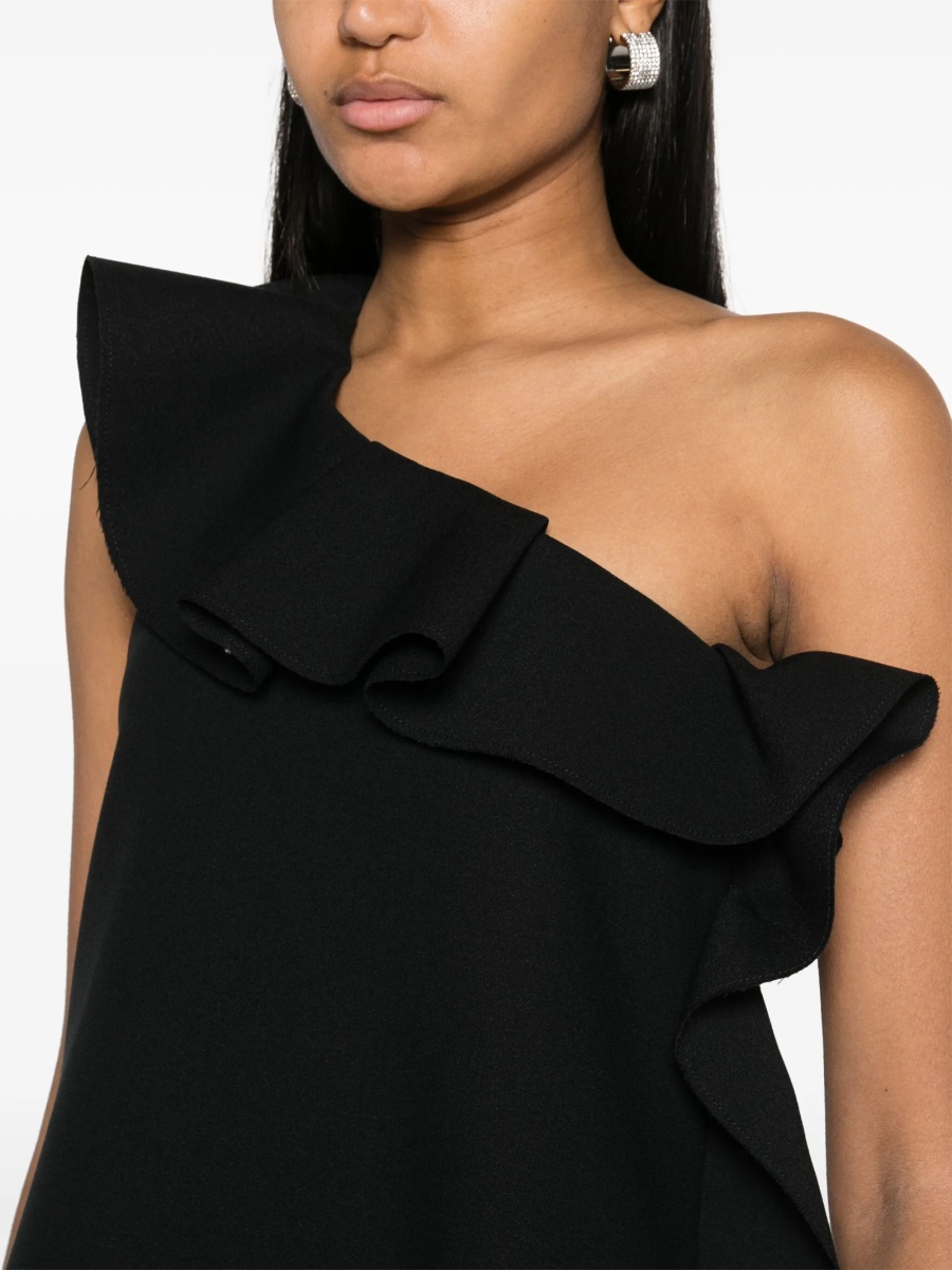 Rochie de ocazie MSGM neagra din polyester si spandex/elastan - Img 5