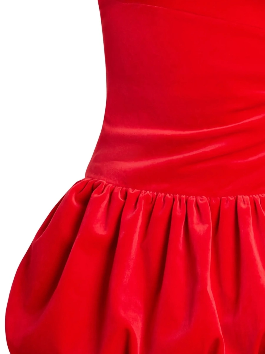 Rochie de ocazie Patou rosie din bumbac organic - Img 2
