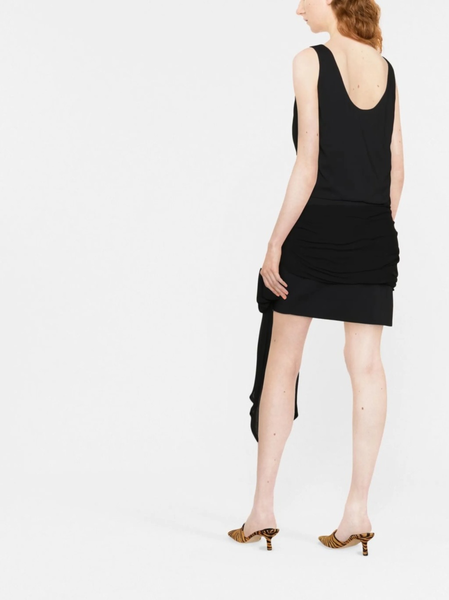 Rochie de ocazie Philosophy neagra din vascoza si spandex/elastan - Img 3