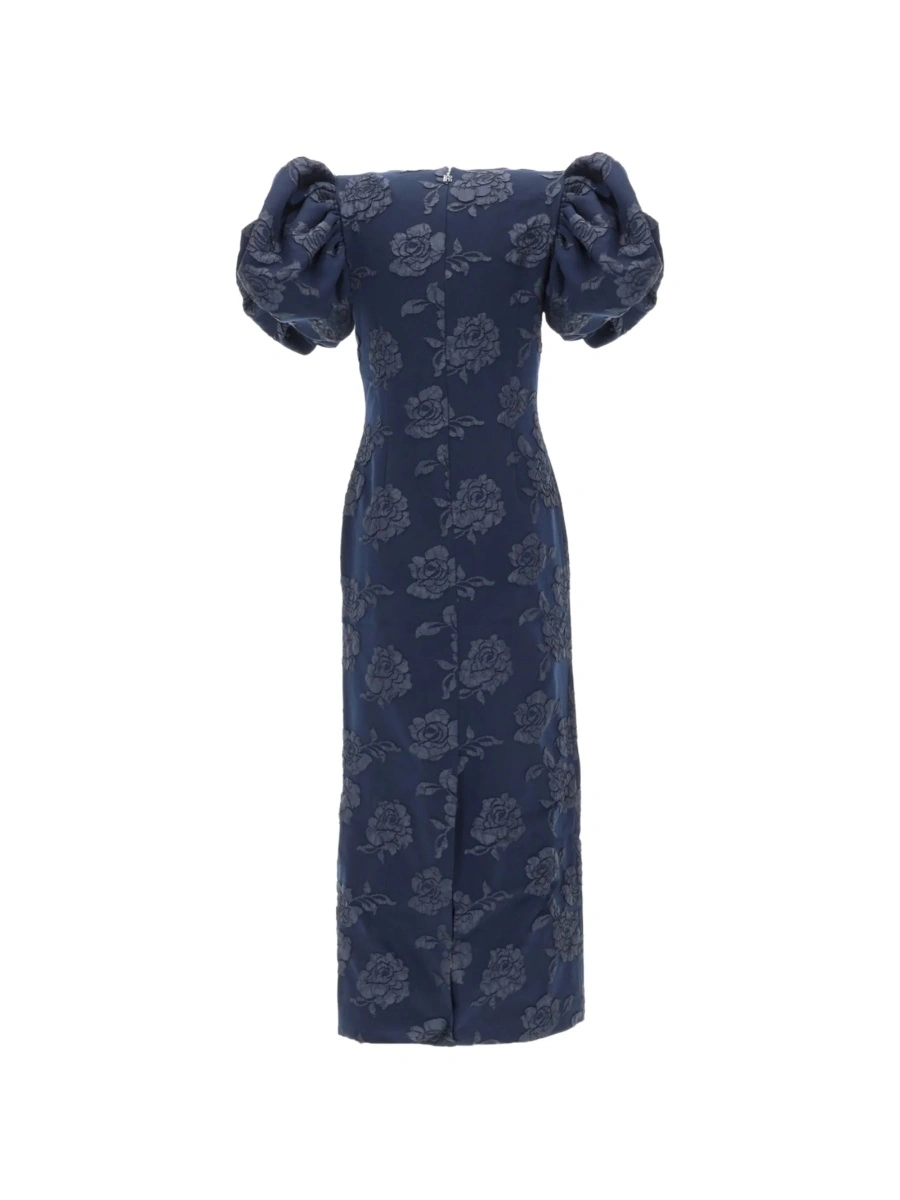 Rochie de ocazie ROTATE Birger Christensen albastra din multiester si polyester - Img 3
