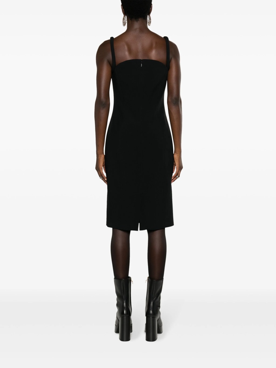Rochie de ocazie Versace neagra din acetat si vascoza - Img 4