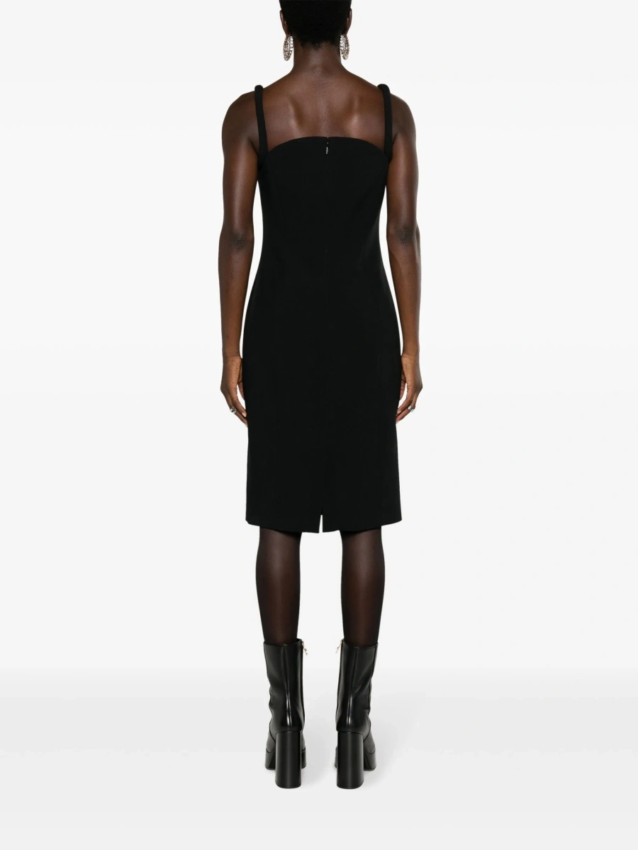 Rochie de ocazie Versace neagra din acetat si vascoza - Img 4