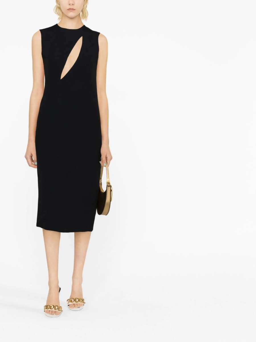 Rochie de ocazie Versace neagra din vascoza si acetat - Img 2