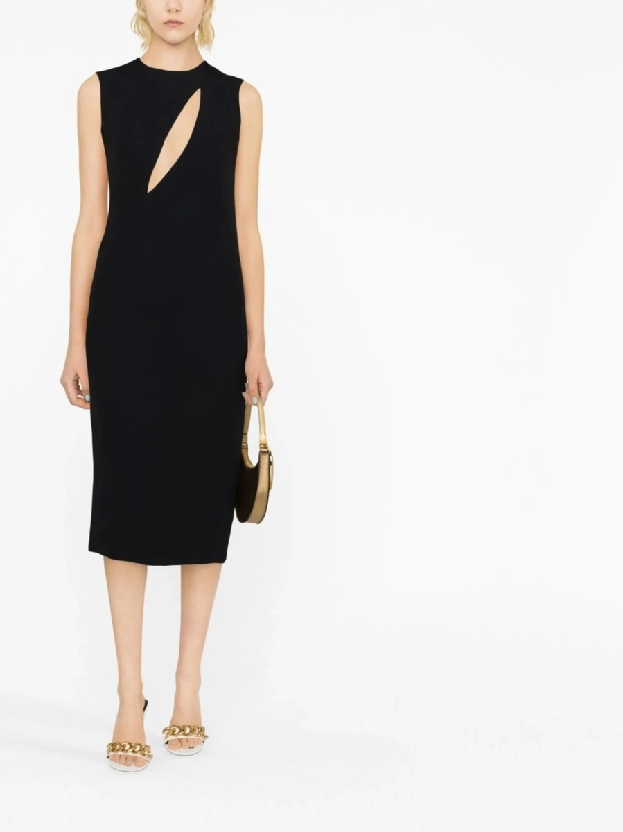 Rochie de ocazie Versace neagra din vascoza si acetat - Img 2