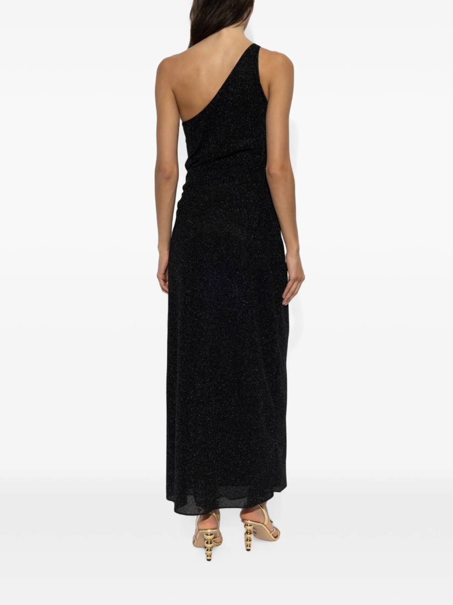Rochie de seara OSEREE neagra din poliamida si fibre metalice - Img 4