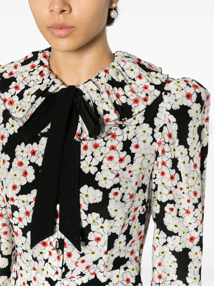 Rochie de zi Alessandra Rich neagra din matase - Img 5