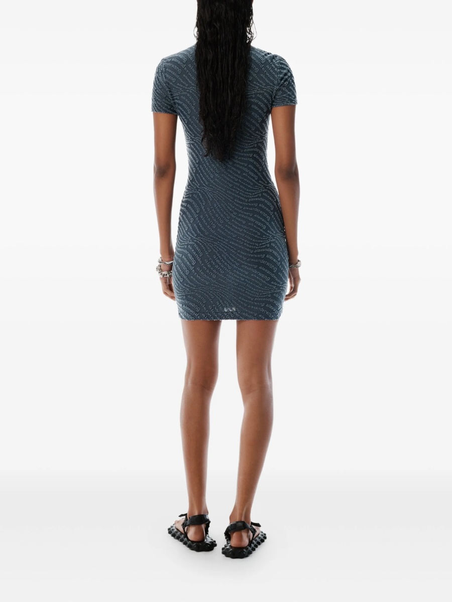 Rochie de zi Alexander Wang albastra - Img 3