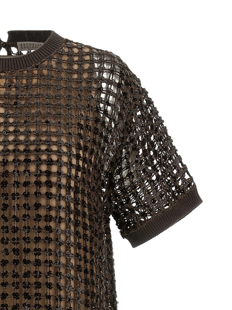 Rochie de zi Brunello Cucinelli maro - Img 3
