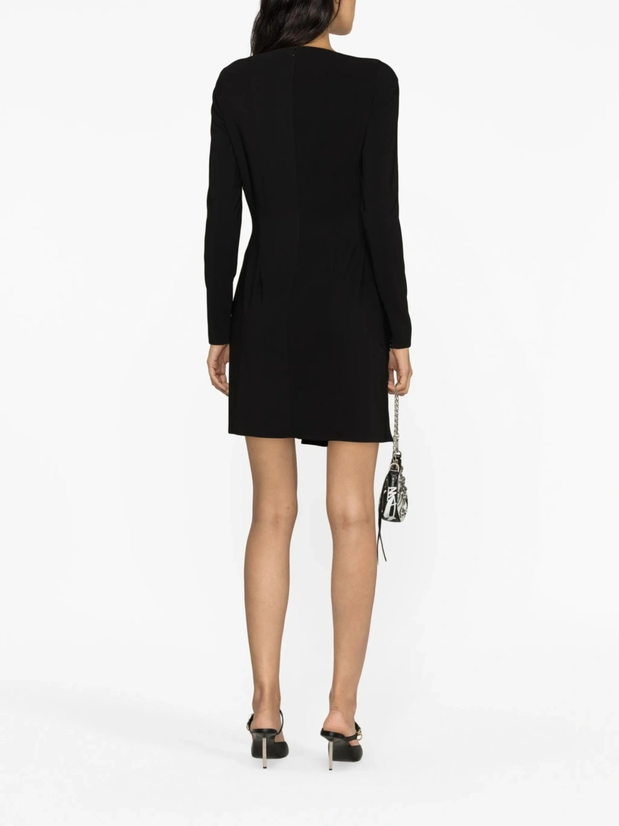 Rochie de zi DSQUARED2 neagra din polyester si elastan - Img 4