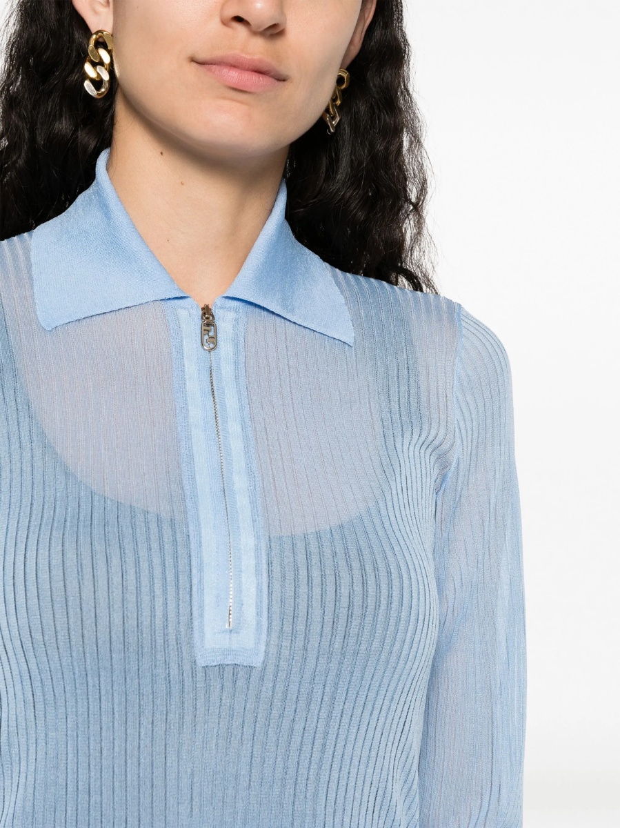 Rochie de zi Fendi albastra - Img 5