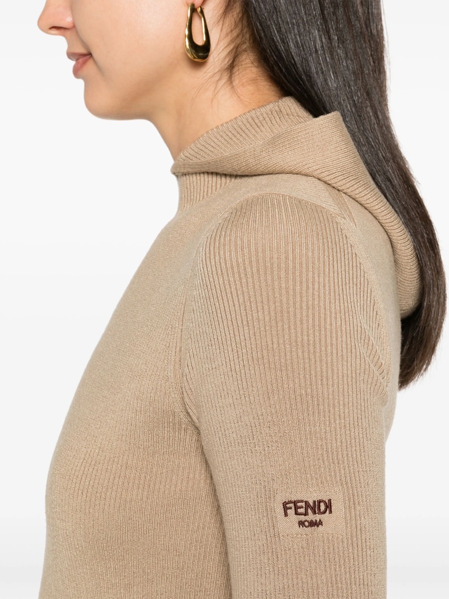 Rochie de zi Fendi neutra - Img 5