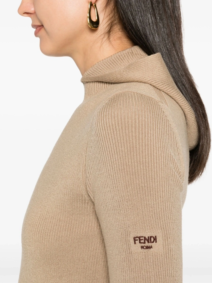 Rochie de zi Fendi neutra - Img 5