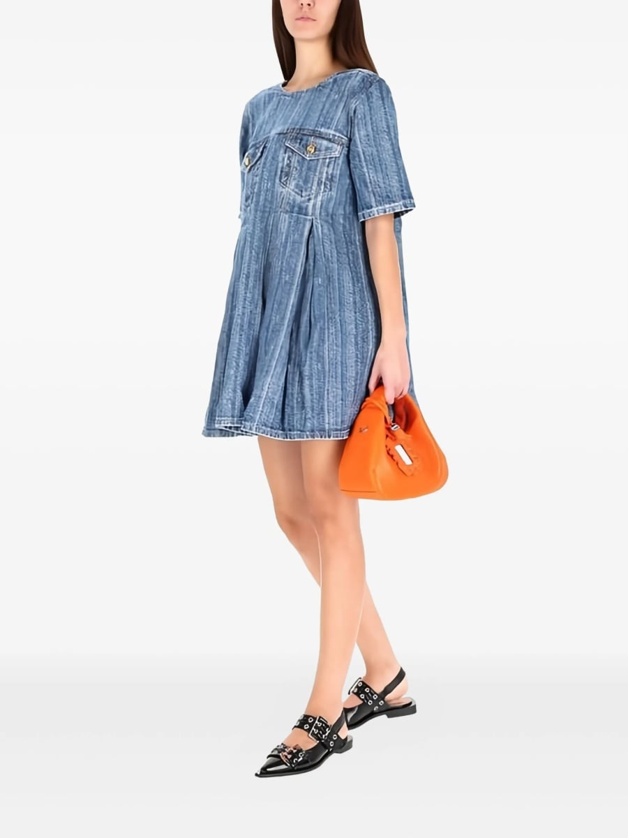 Rochie de zi Ganni albastra - Img 2
