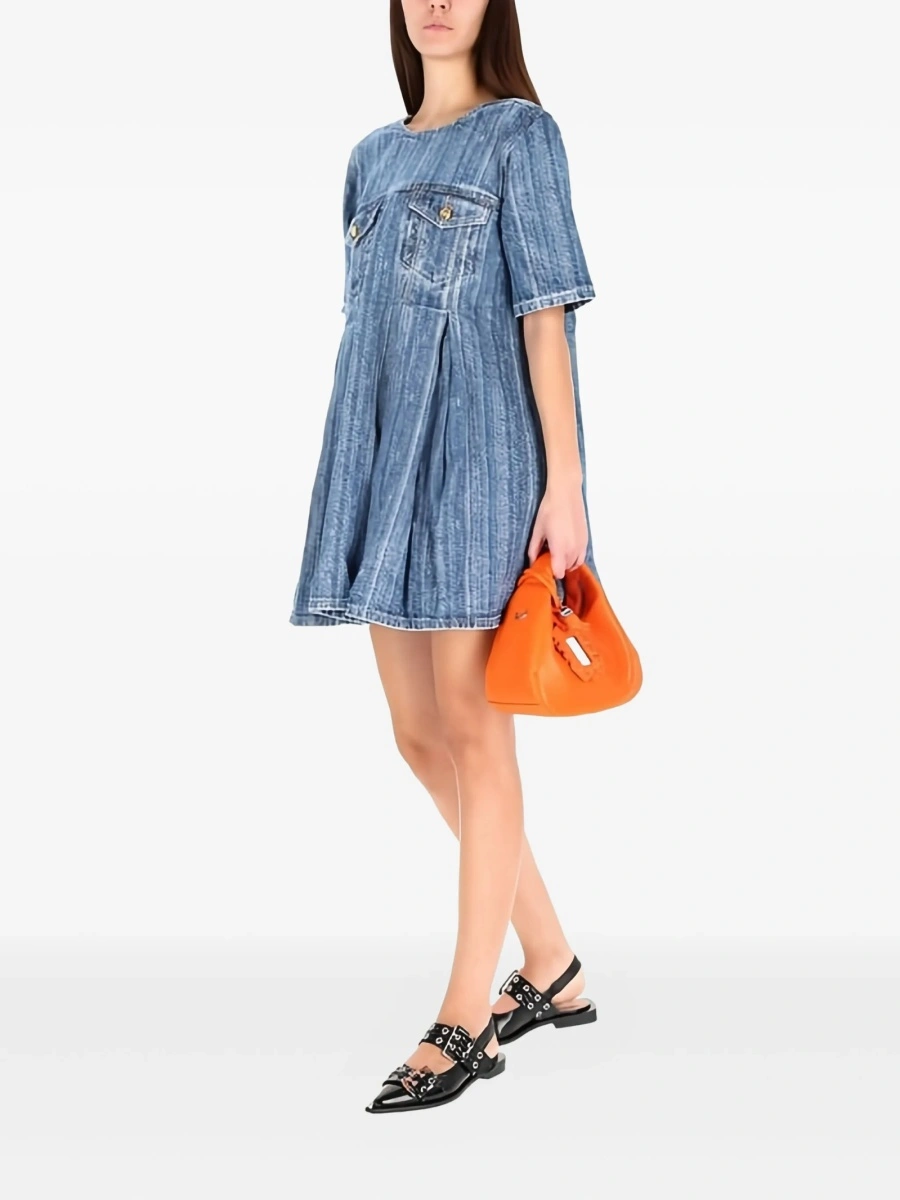 Rochie de zi Ganni albastra - Img 2