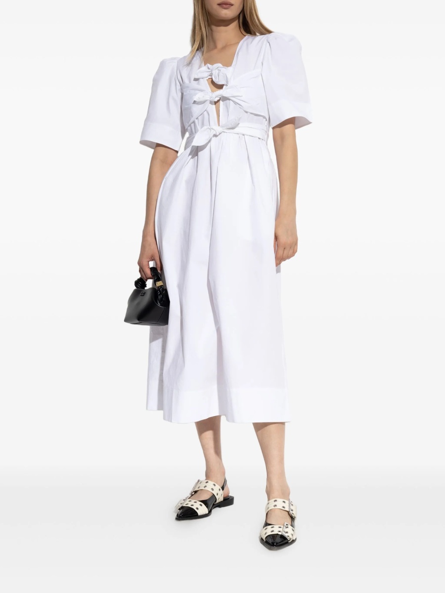 Rochie de zi Ganni alba - Img 2