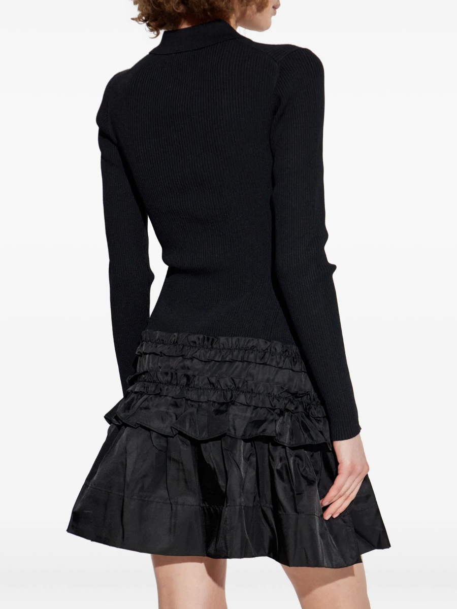 Rochie de zi Ganni neagra - Img 4