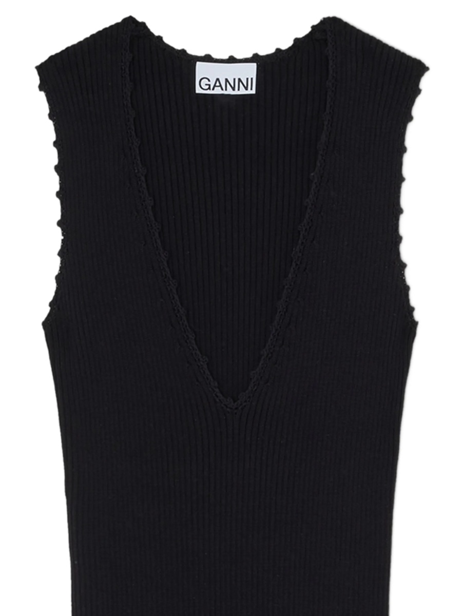 Rochie de zi Ganni neagra - Img 2
