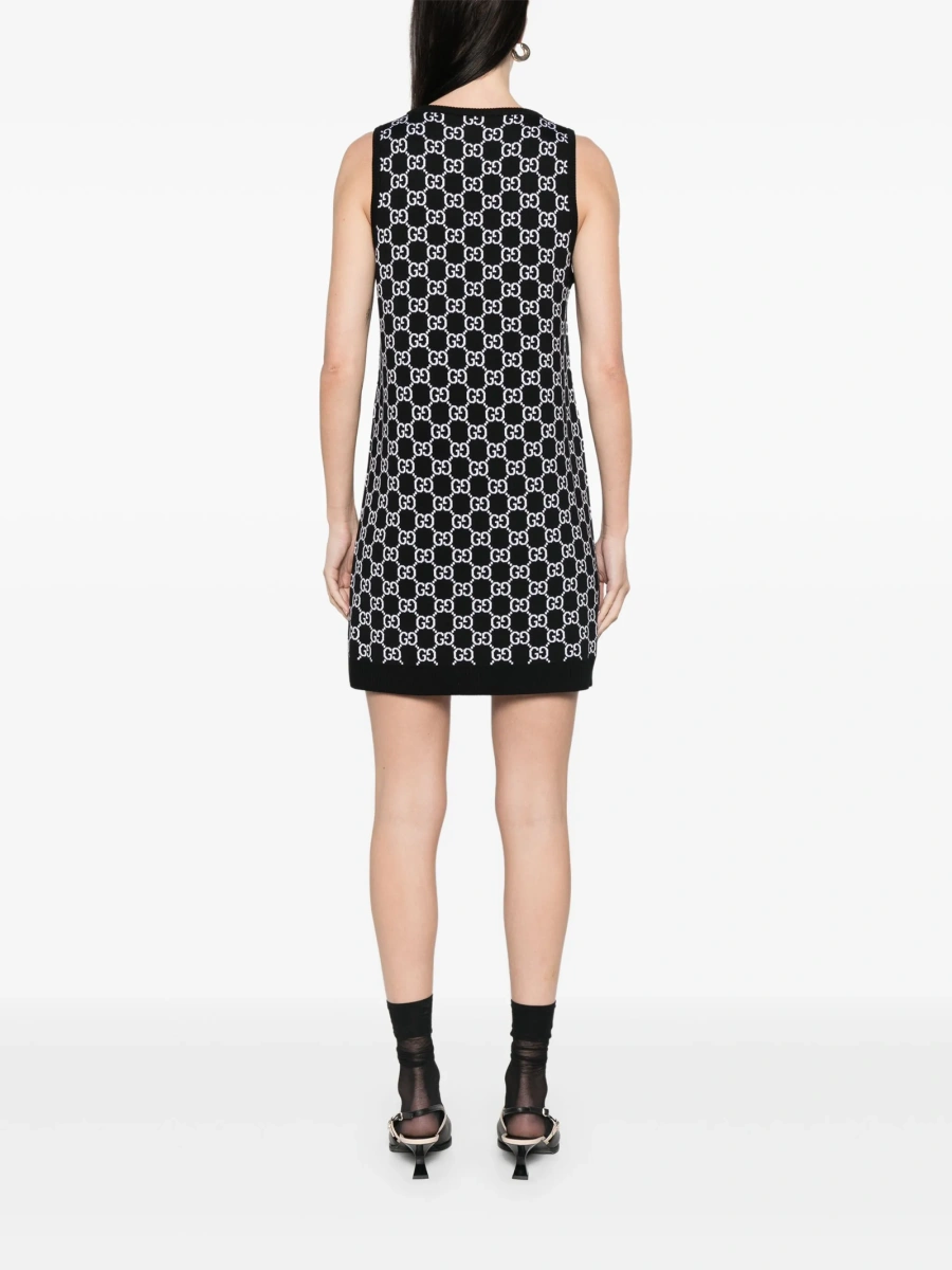 Rochie de zi Gucci neagra - Img 4