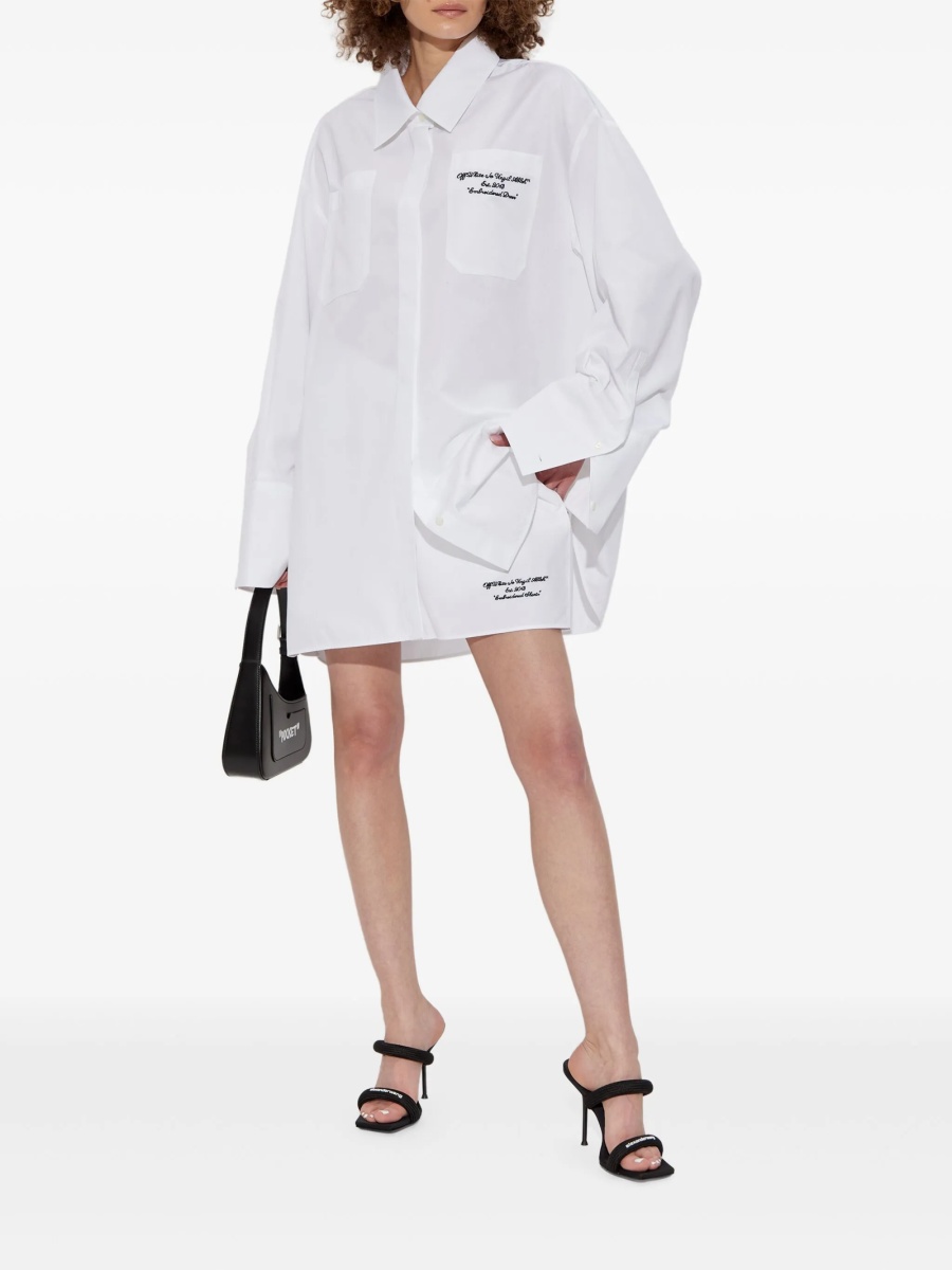 Rochie de zi Off-White alba - Img 2