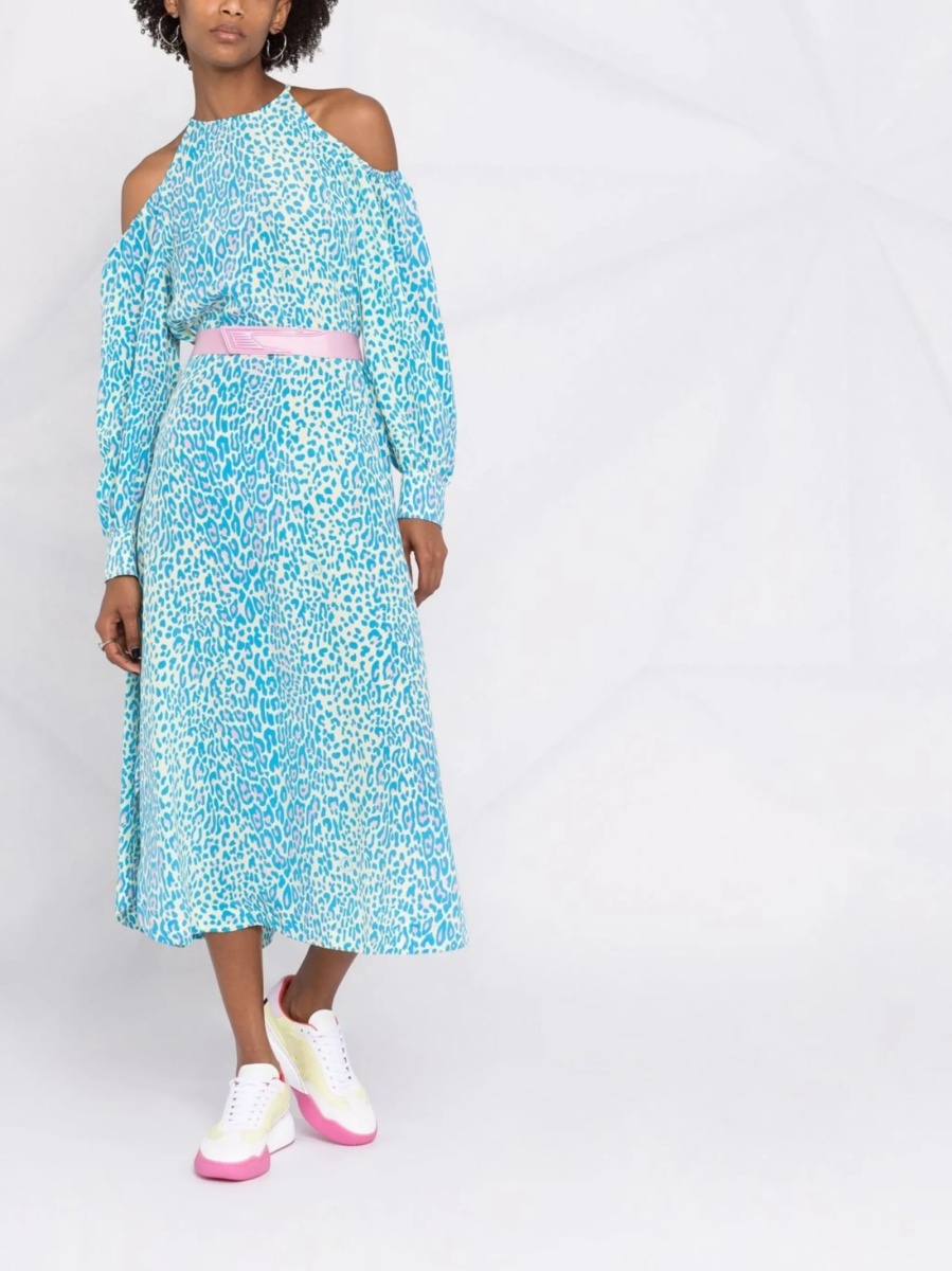 Rochie de zi Stella McCartney albastra - Img 2