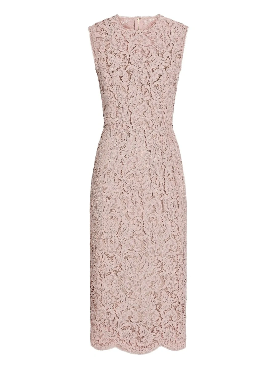 Rochie Dolce &amp; Gabbana roz din bumbac - Img 8