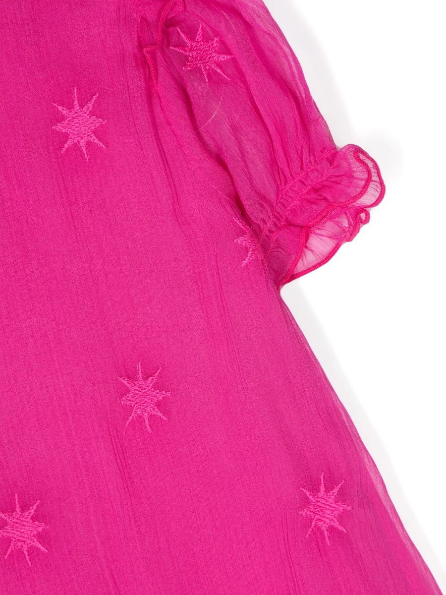 Rochie eleganta Chloe roz din matase - Img 3
